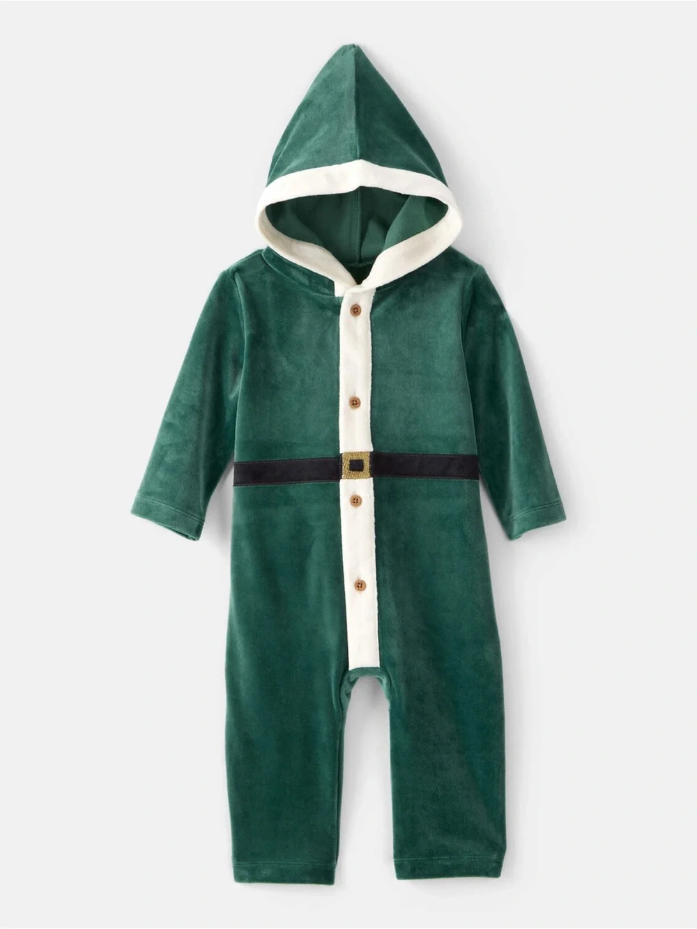 Carter’s Baby Elf Hooded Jumpsuit in Green Size 18 Months